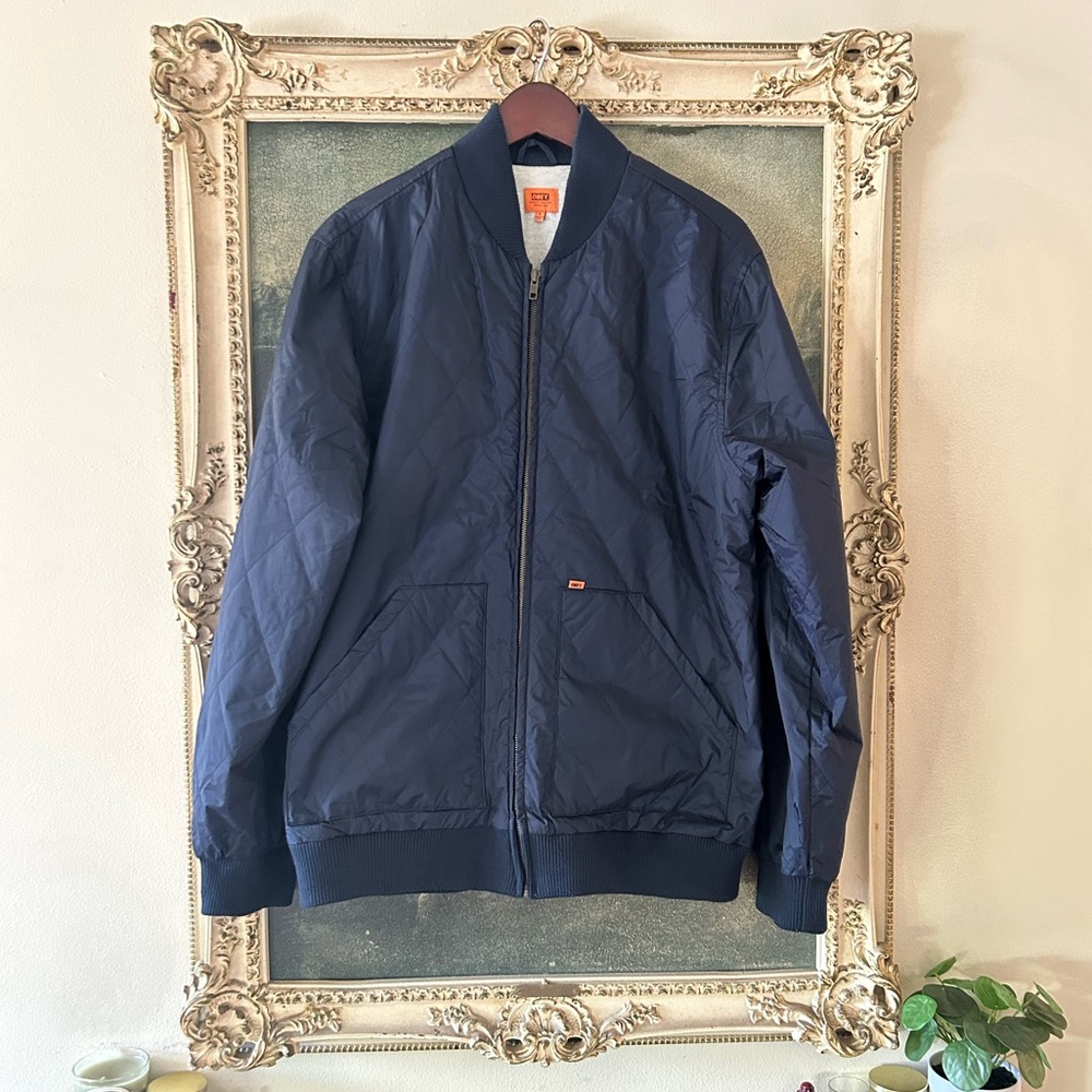 Obey Dark Blue Bomber Jacket